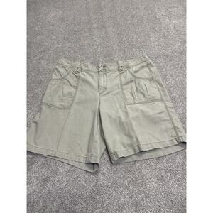 Loungewear coastal relaxed breathable Eddie Bauer Women Linen Blend Shorts Sz 12